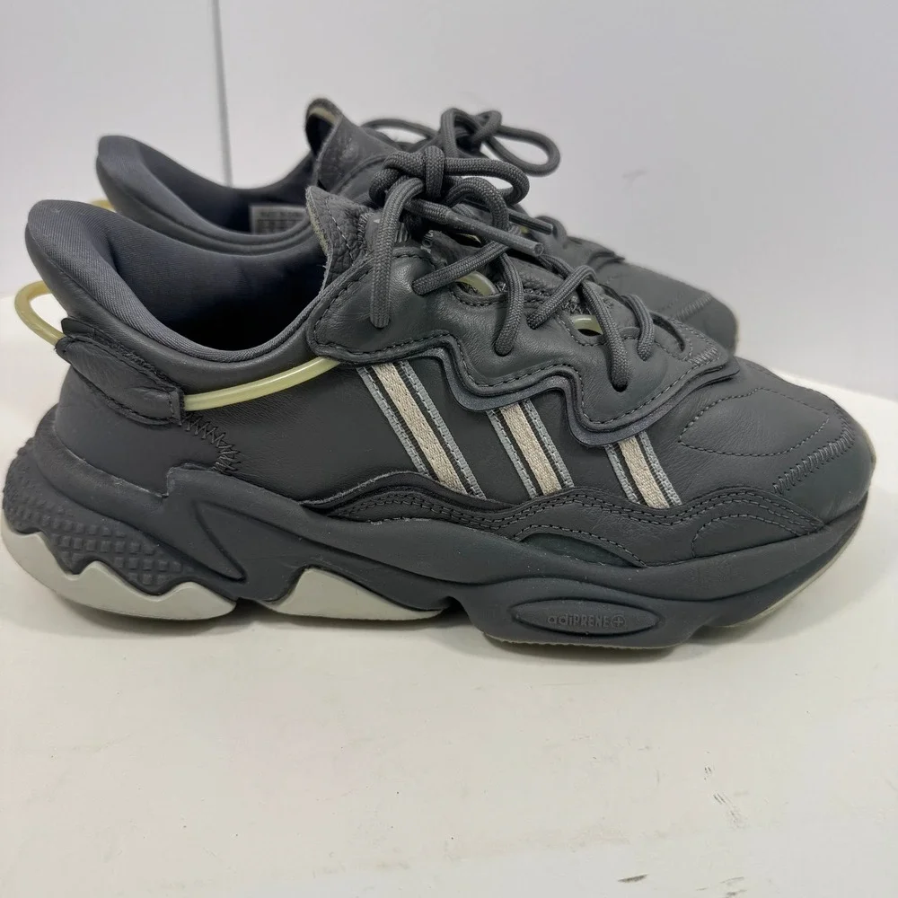 Adidas Ozweego Women Sneakers Gray Leather Adiprene Shoes Size US 6.5 - Picture 7 of 12